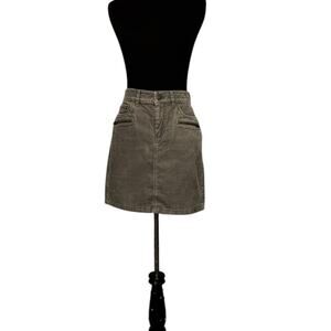 Loft light brown corduroy mini skirt size 2